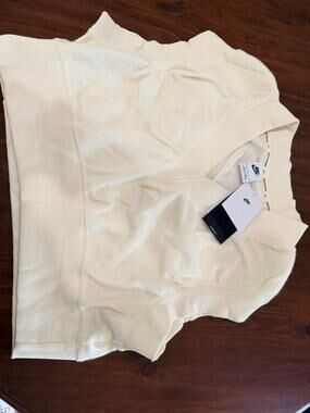 Nike Jordan Cream Oversized Crop Sweater Vest - Size Small - BNWT